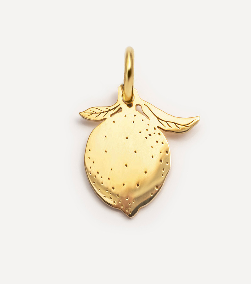 Pozłacana zawieszka cytryna