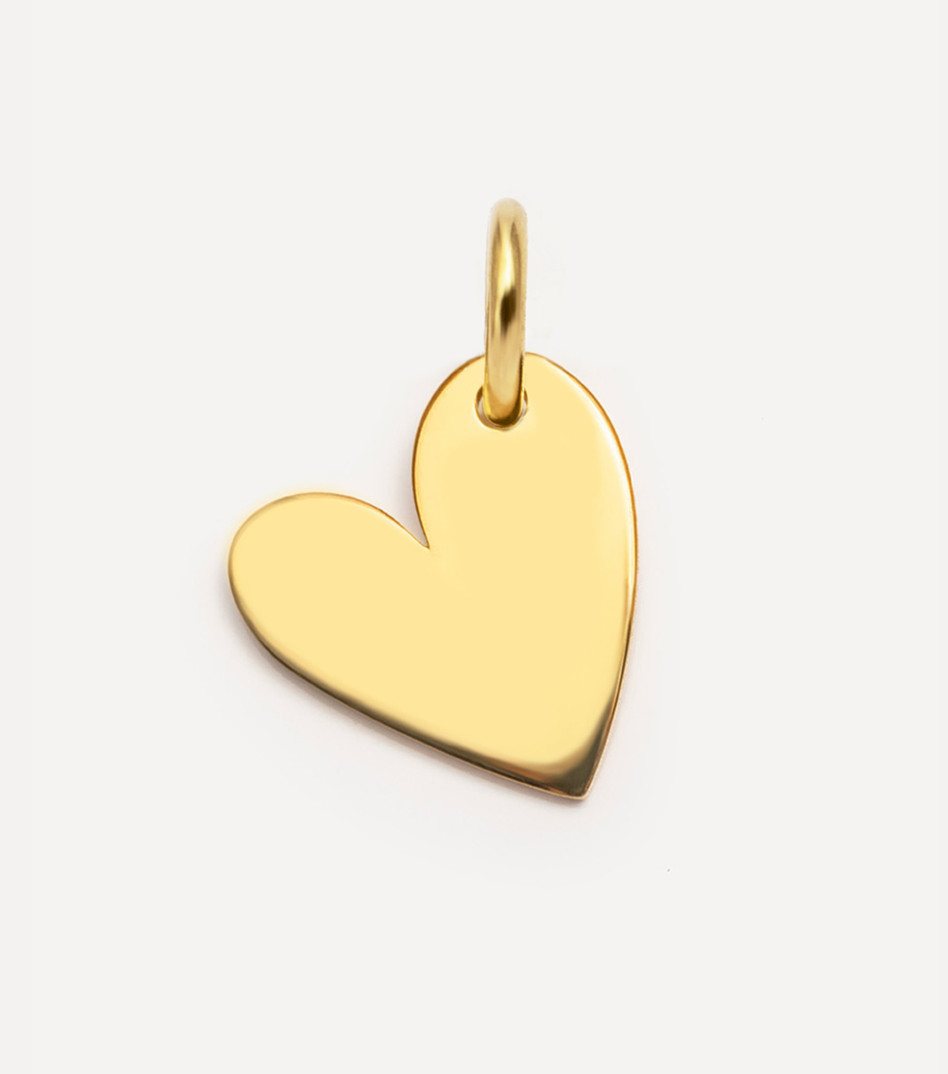 Pozłacana zawieszka serce