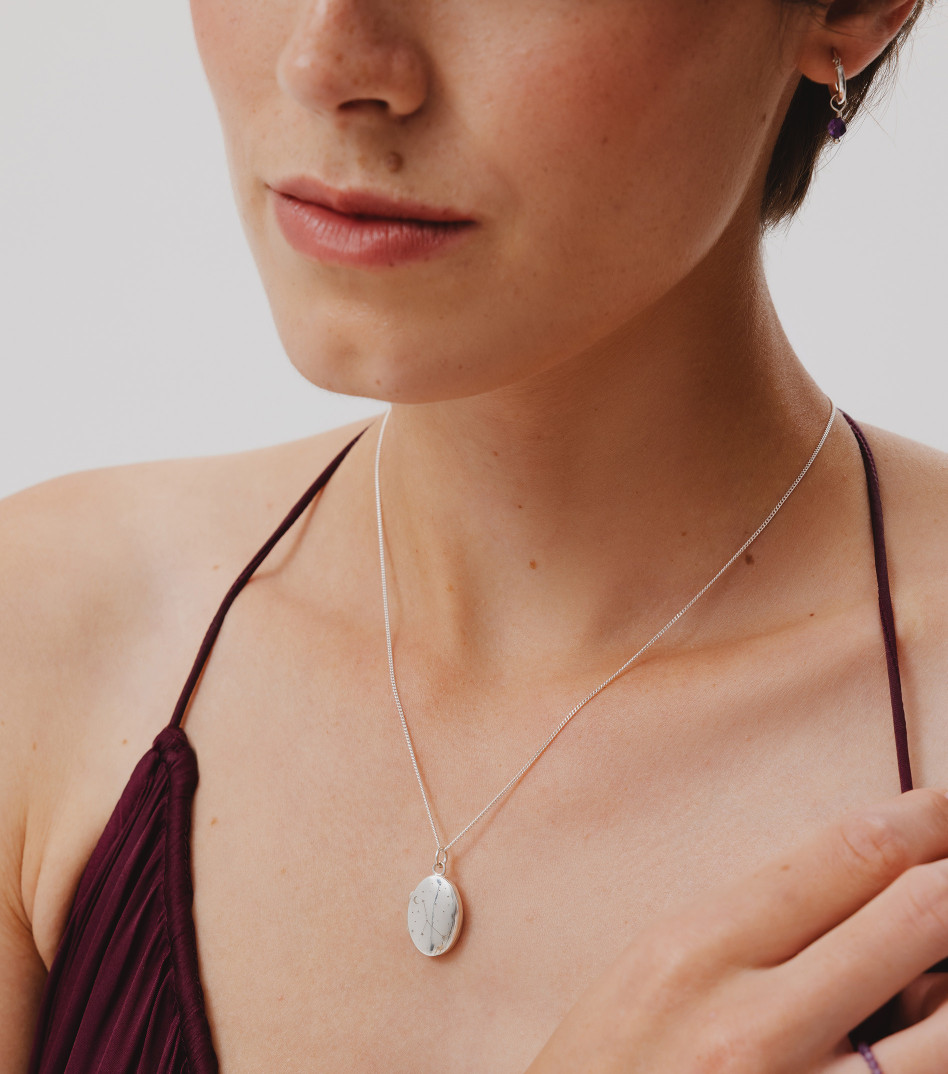 Naszyjnik srebrny z zodiakiem