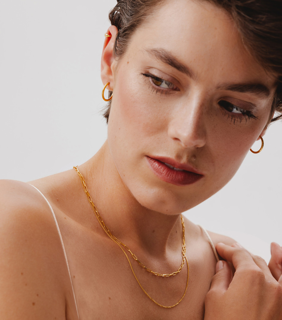 Cienki łańcuszek bez zawieszki