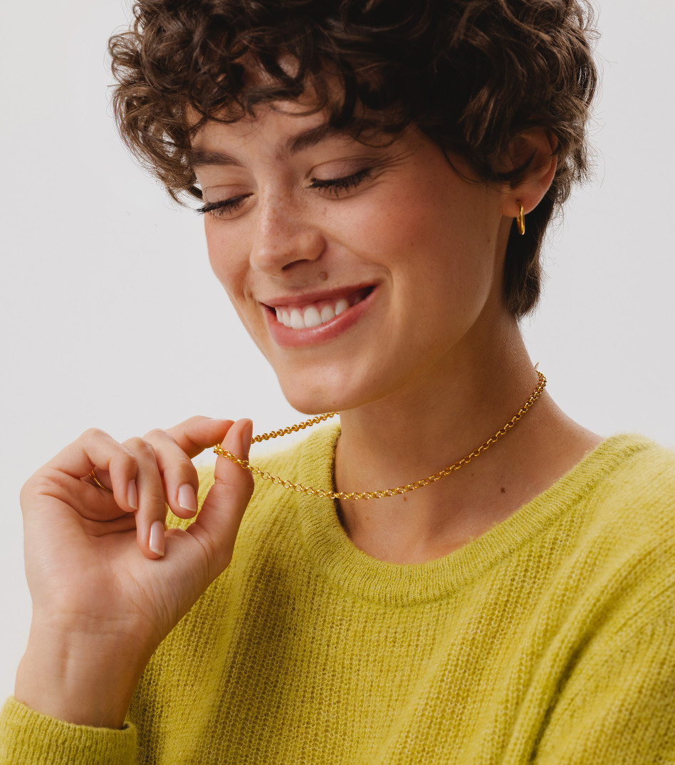 Pozłacany łańcuszek do charmsów