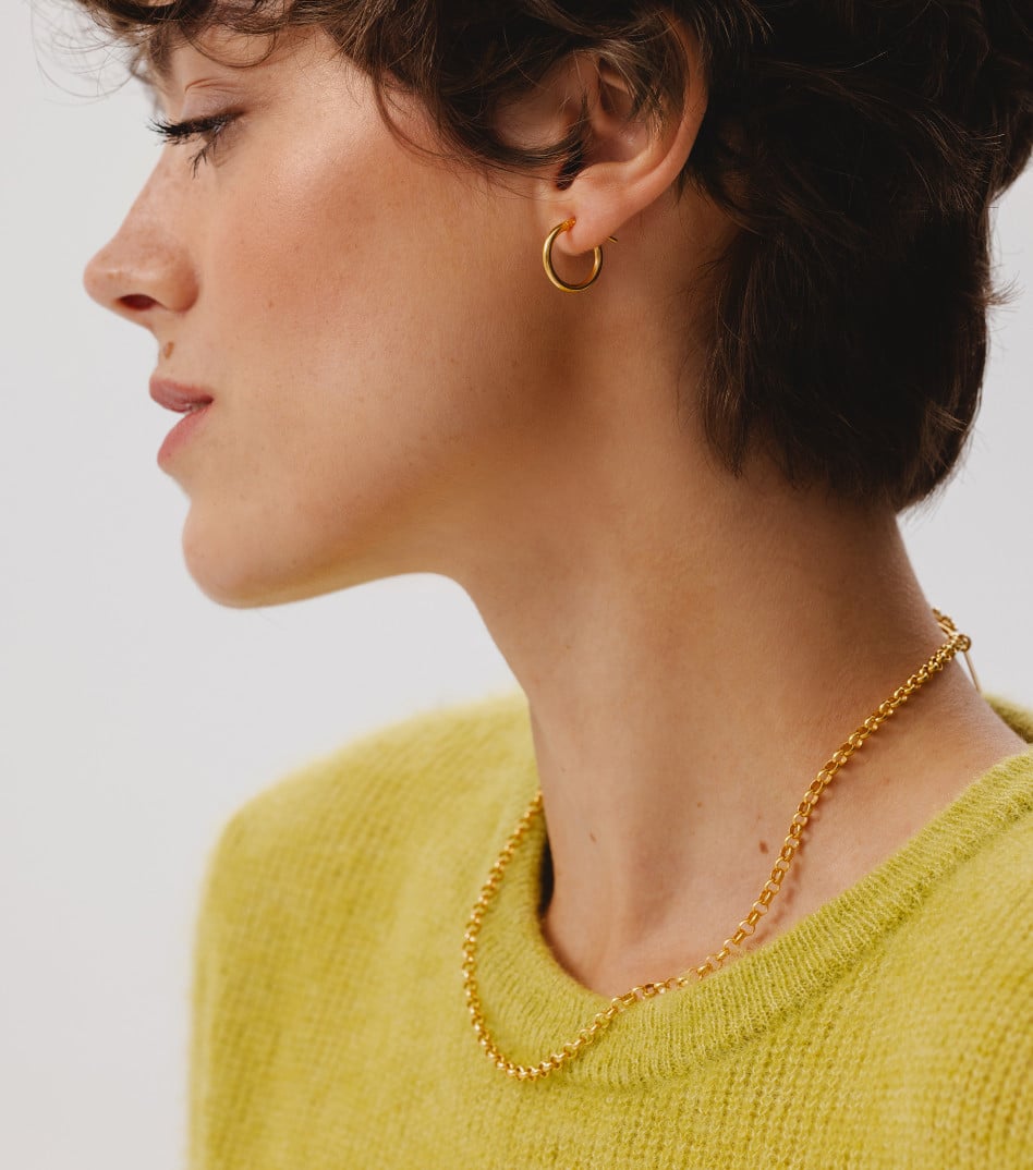 Classic Hoop Earrings in Gold