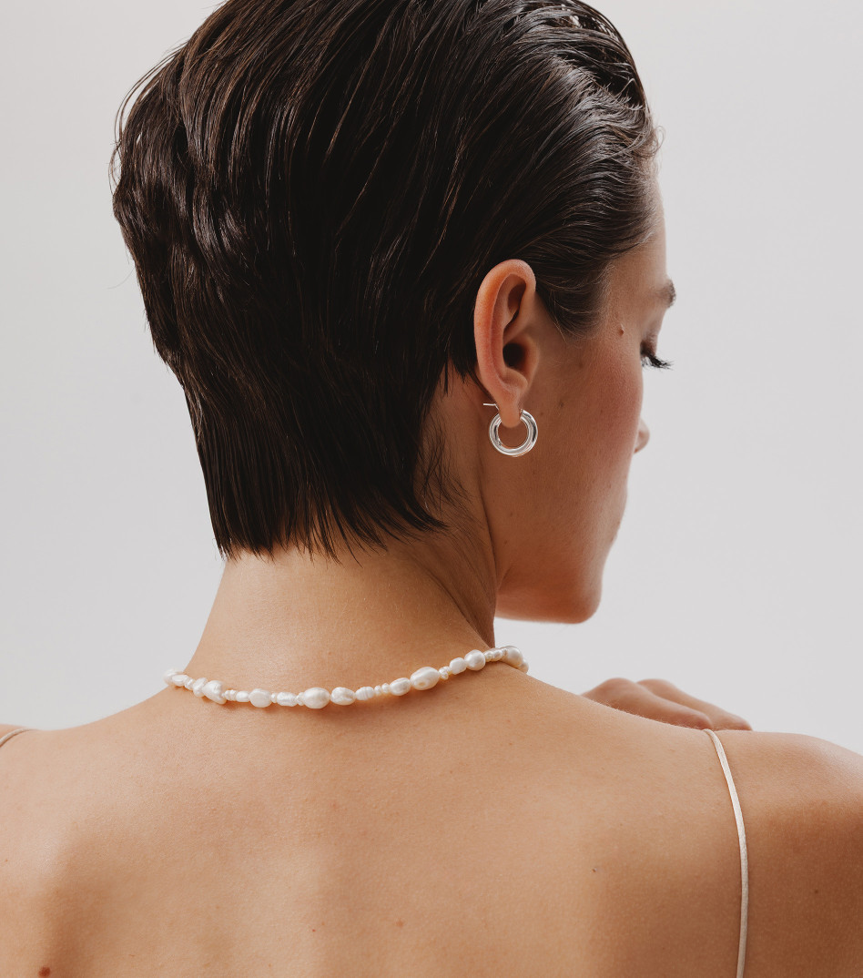 Srebrne kolczyki koła