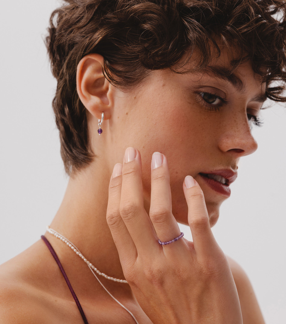 Kamienie do kolczyków srebrnych kół