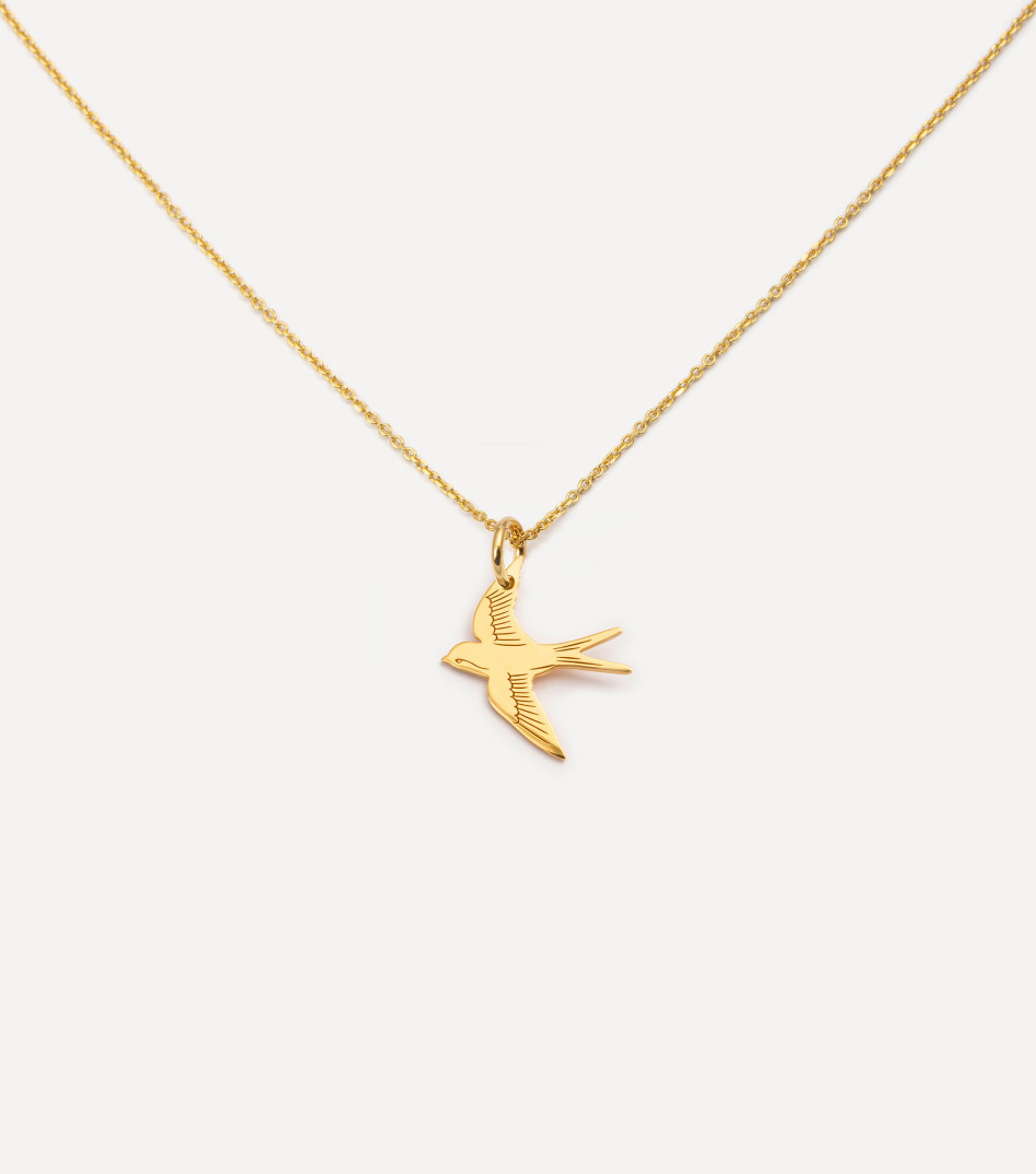 Pozłacany naszyjnik z zawieszką