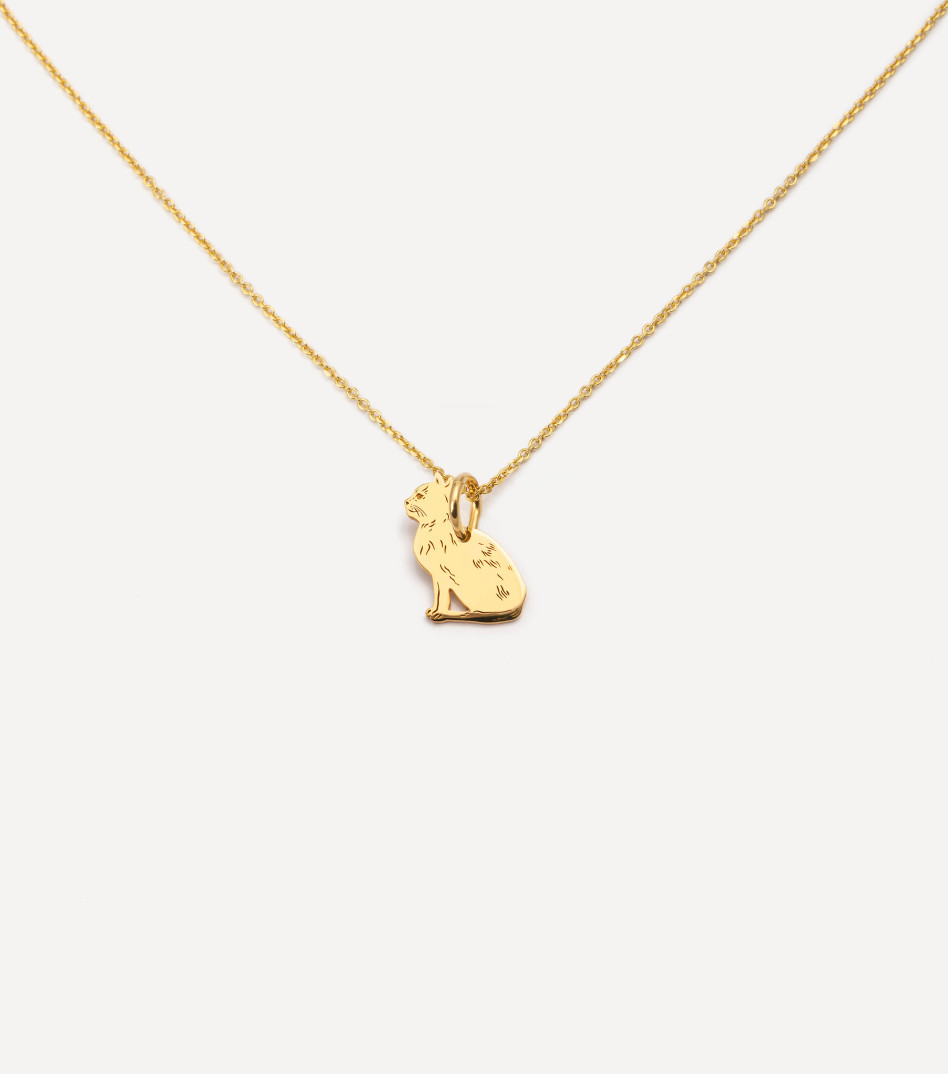 Pozłacany naszyjnik z zawieszką