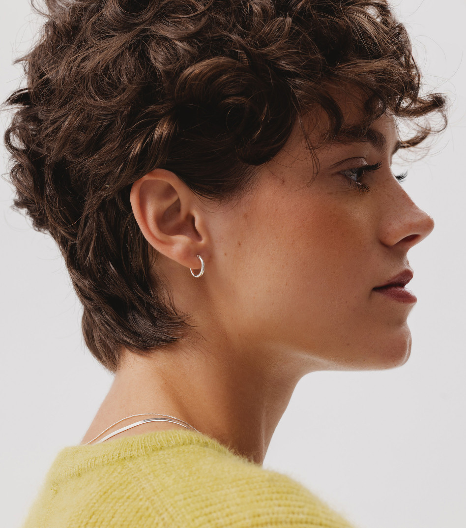 Srebrne kolczyki koła