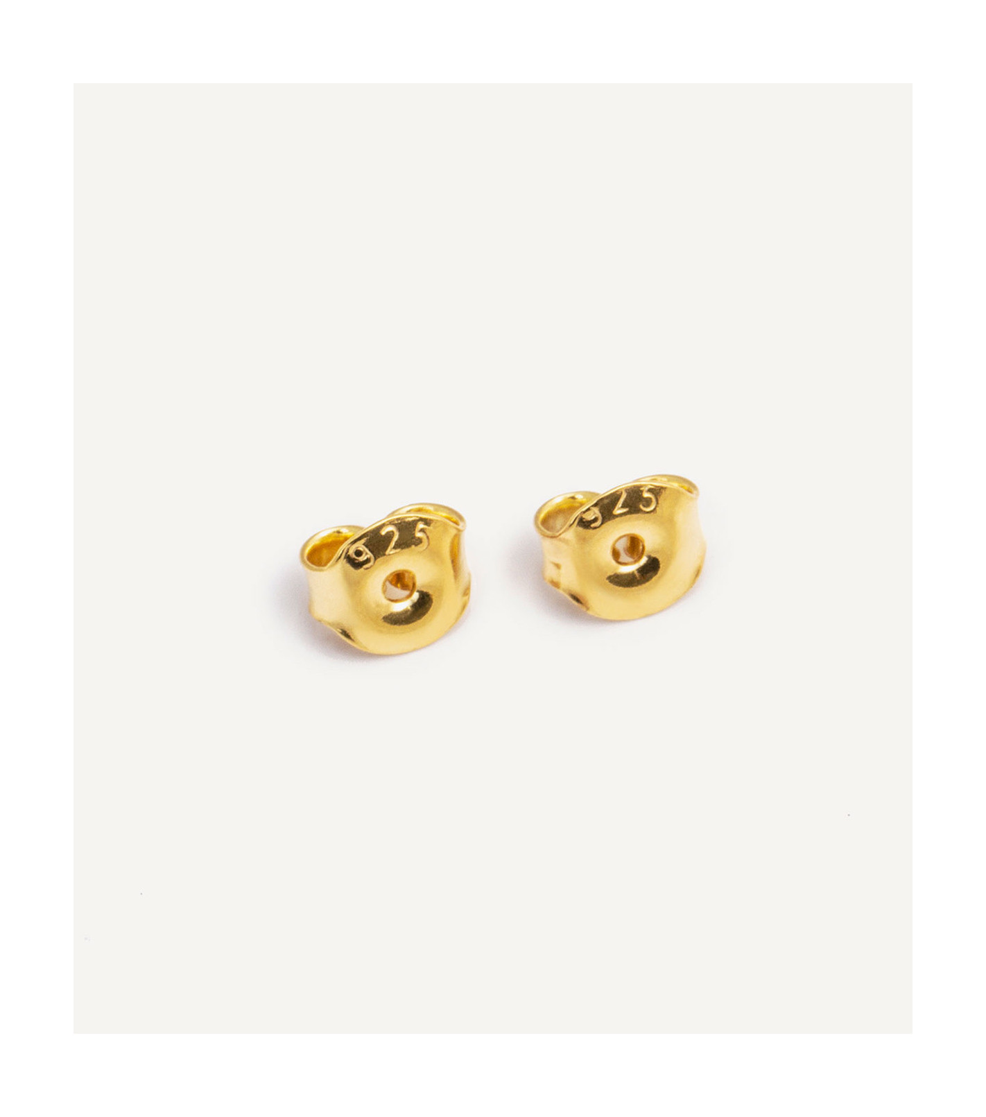 Pozłacane zatyczki do kolczyków