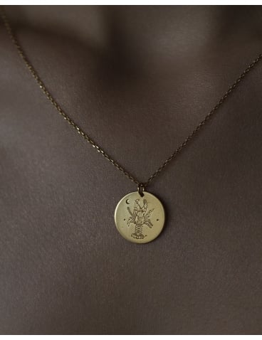 Gold-plated Cancer necklace
