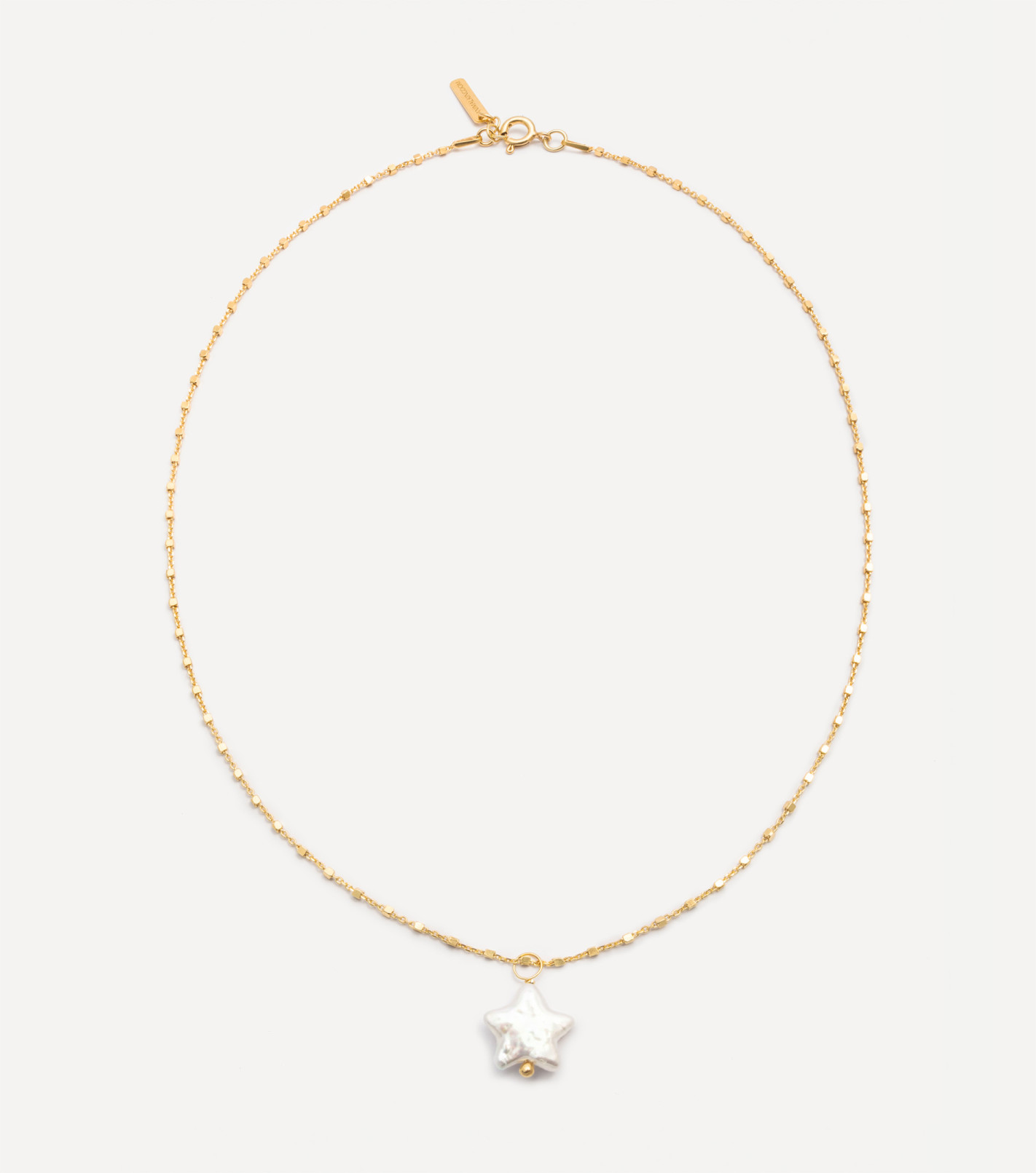 Pozłacany naszyjnik z perłą