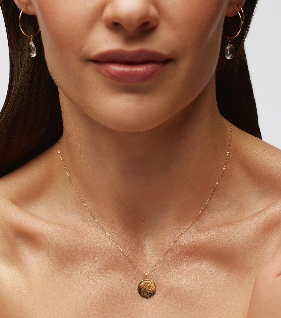 Złoty łańcuszek z zawieszką dla mamy