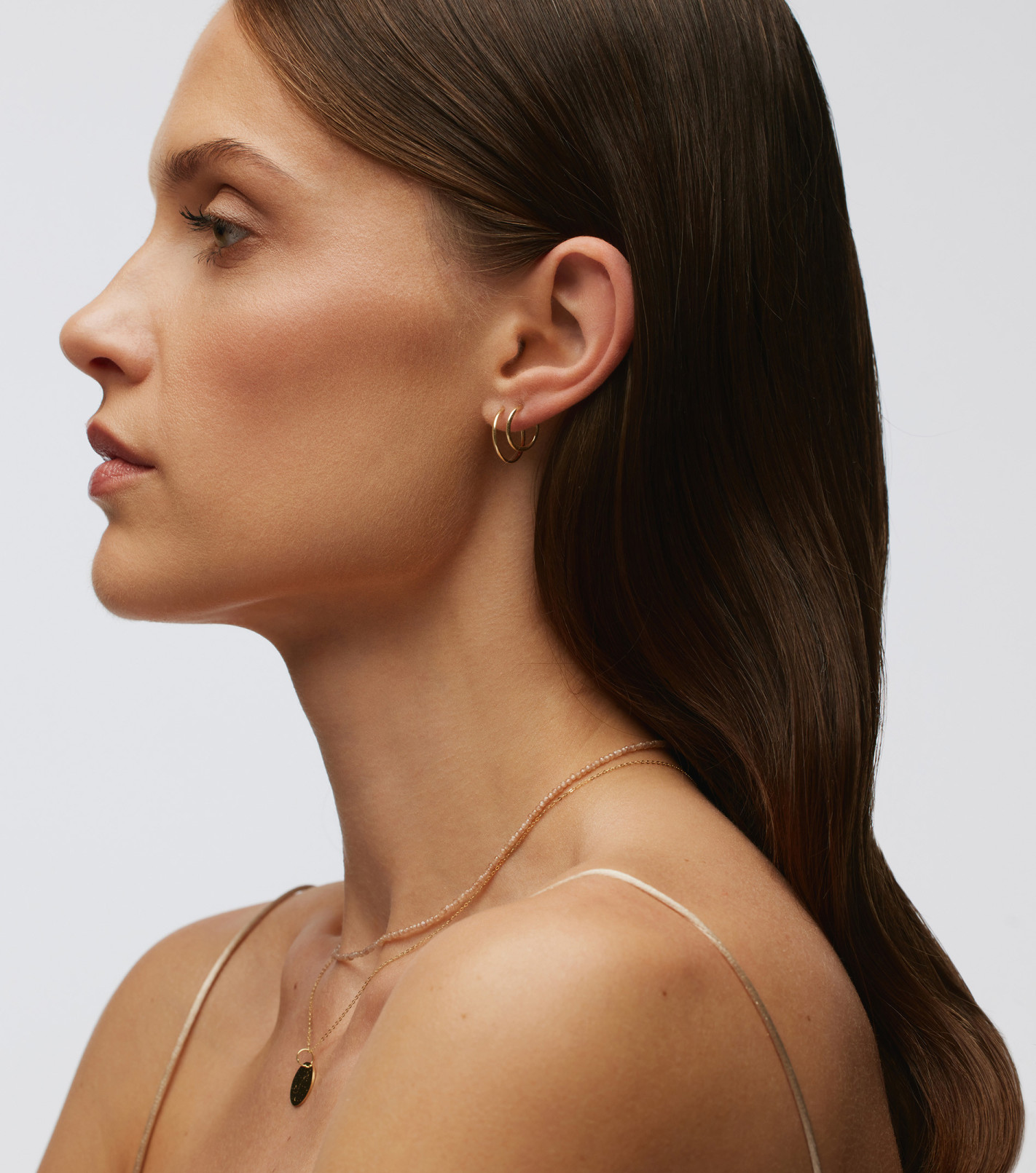 Złote kolczyki koła