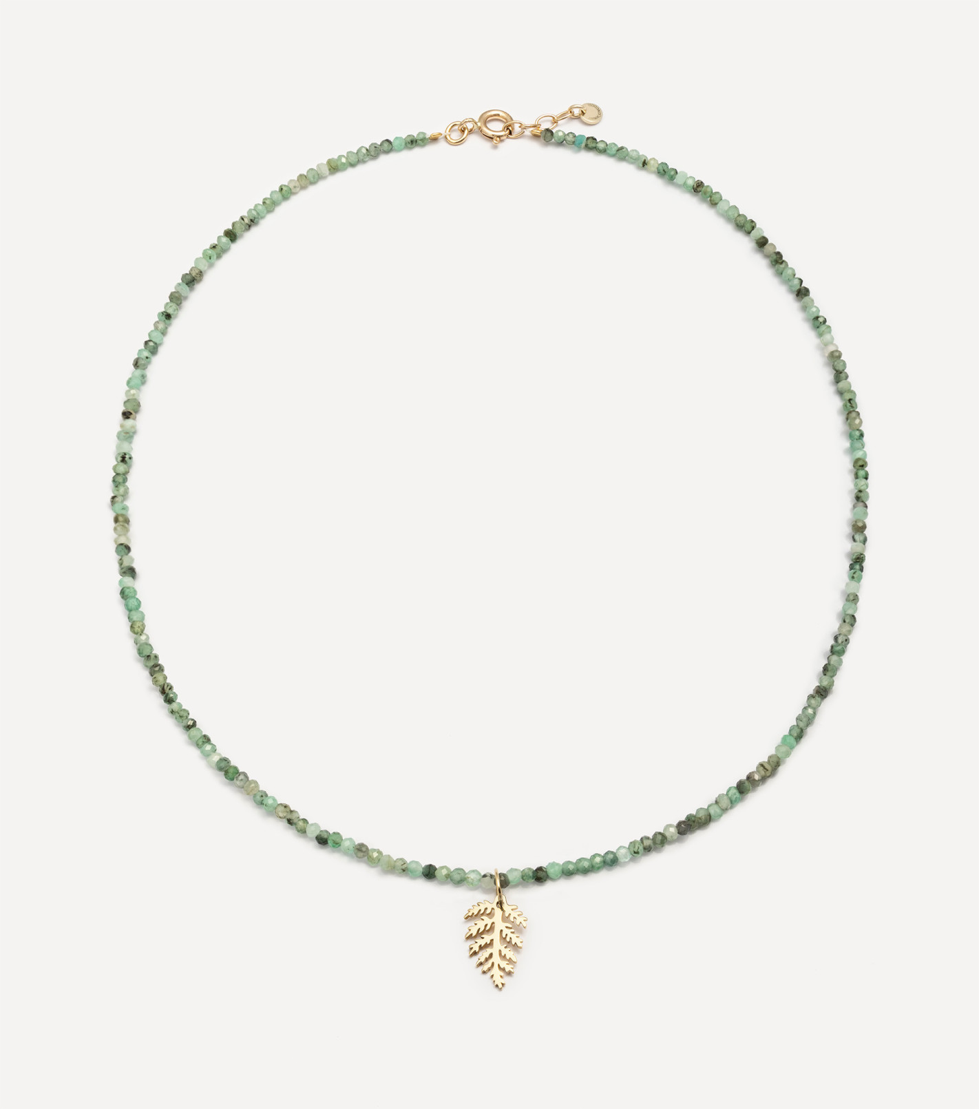 Złoty choker z kamieniami i zawieszką