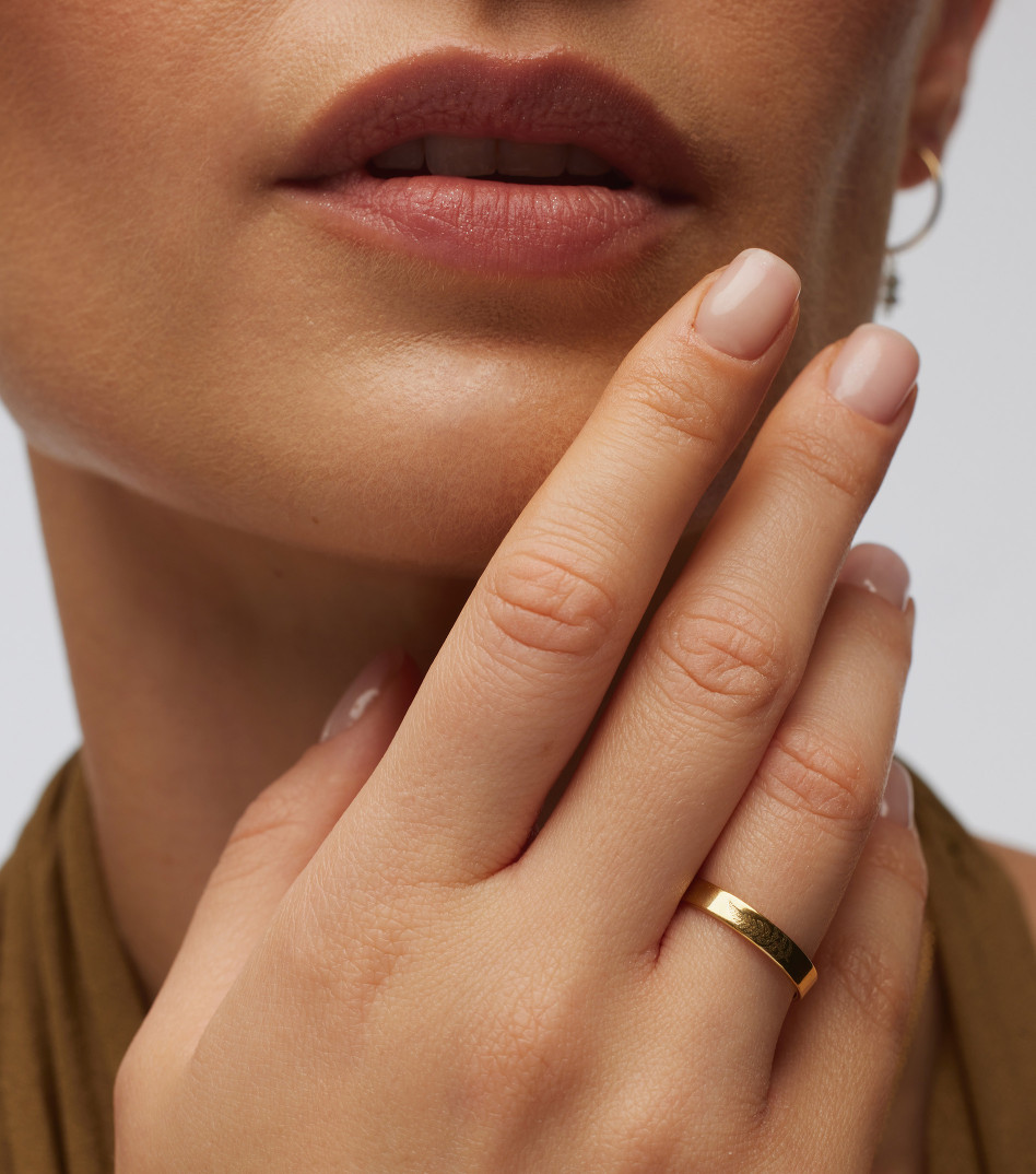 Złote obrączki z grawerem