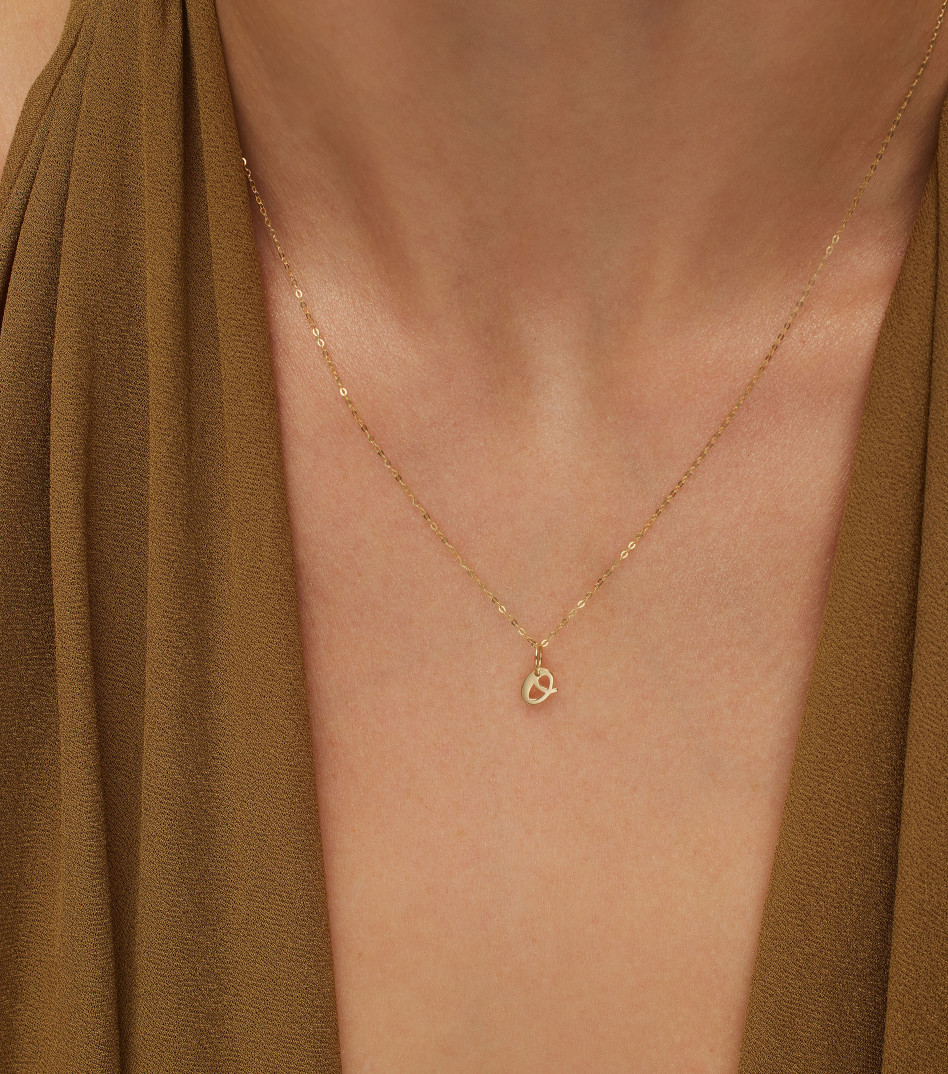 Zawieszka ze złota z literką