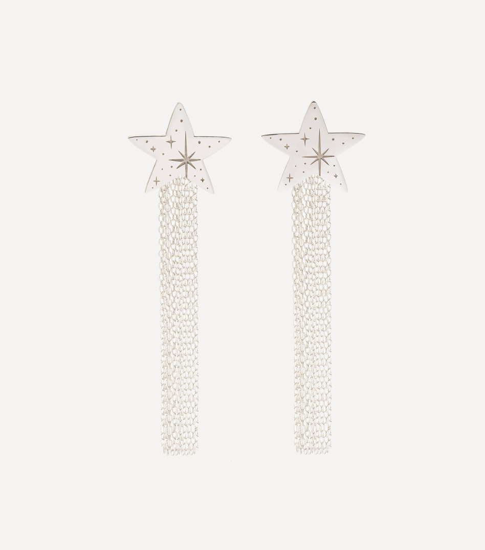 Srebrne kolczyki duże gwiazdy