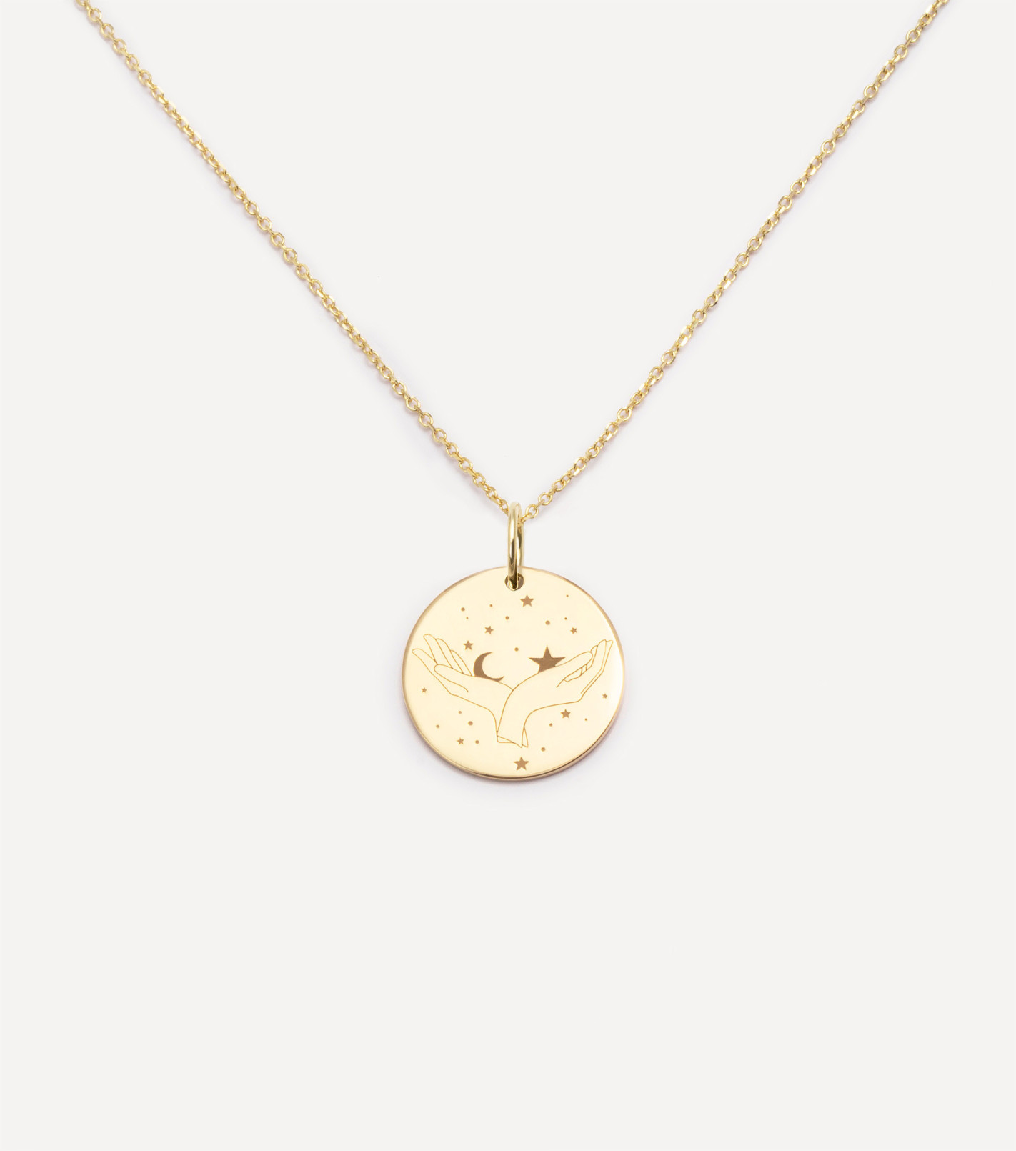 Złoty naszyjnik z medalikiem