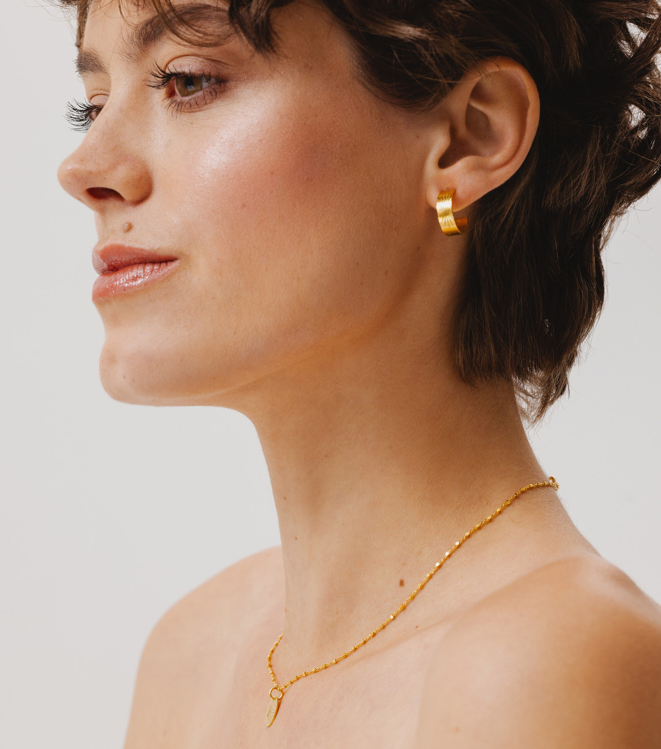 Pozłacany naszyjnik z zawieszką