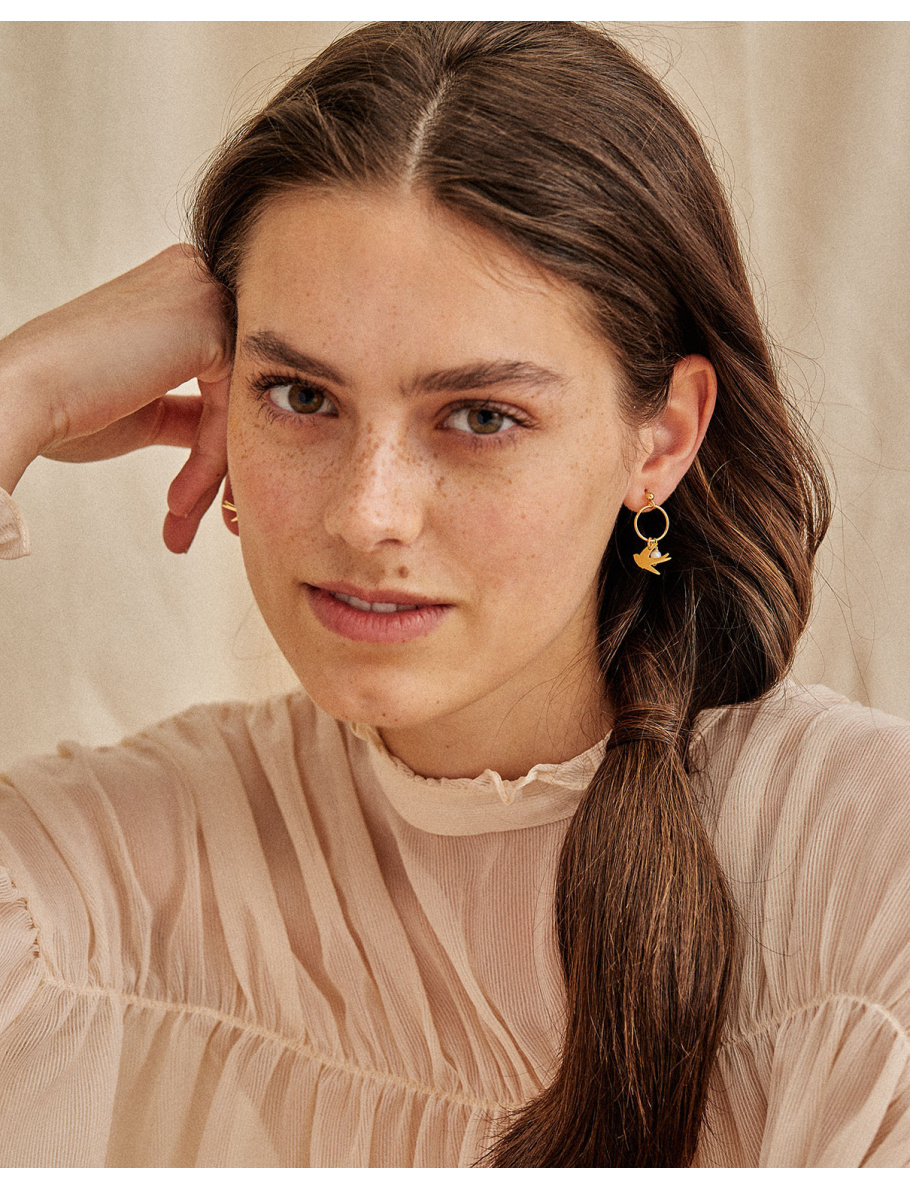 Be Free gold-plated earrings