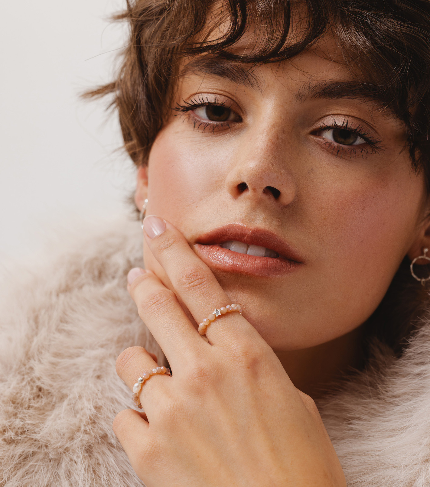 Srebrny pierścionek z gwiazdką