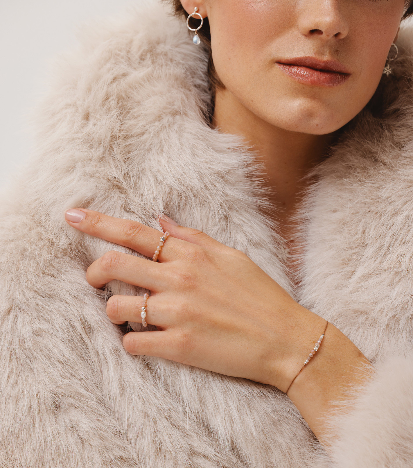 Srebrny pierścionek z gwiazdką