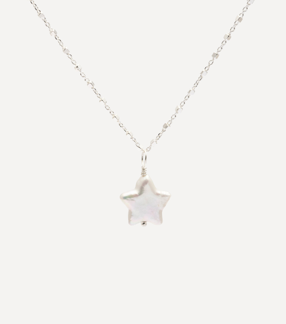 Srebrny naszyjnik z perłą