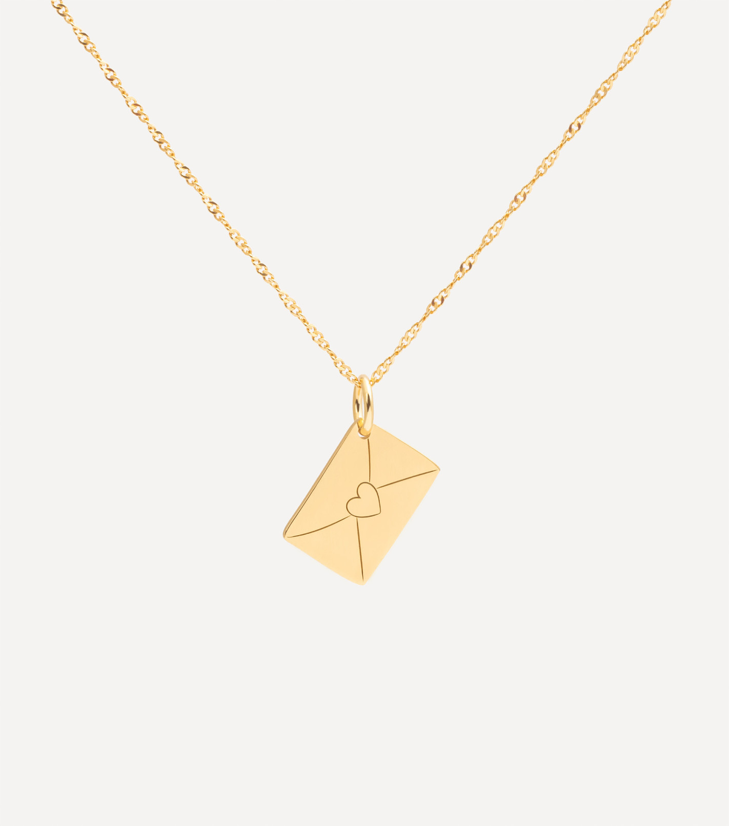 Pozłacany łańcuszek z zawieszką personalizowaną