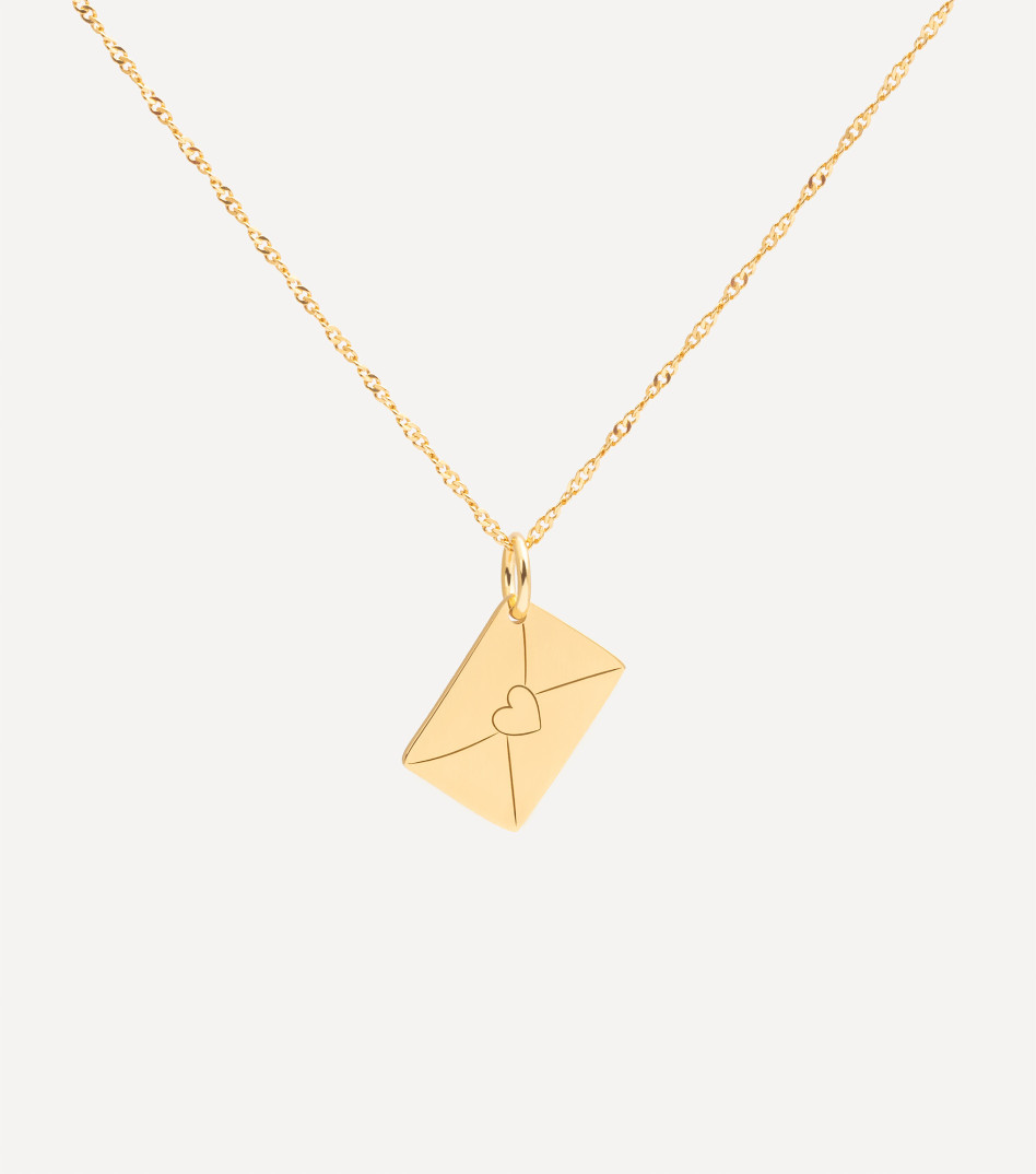 Pozłacany łańcuszek z zawieszką personalizowaną