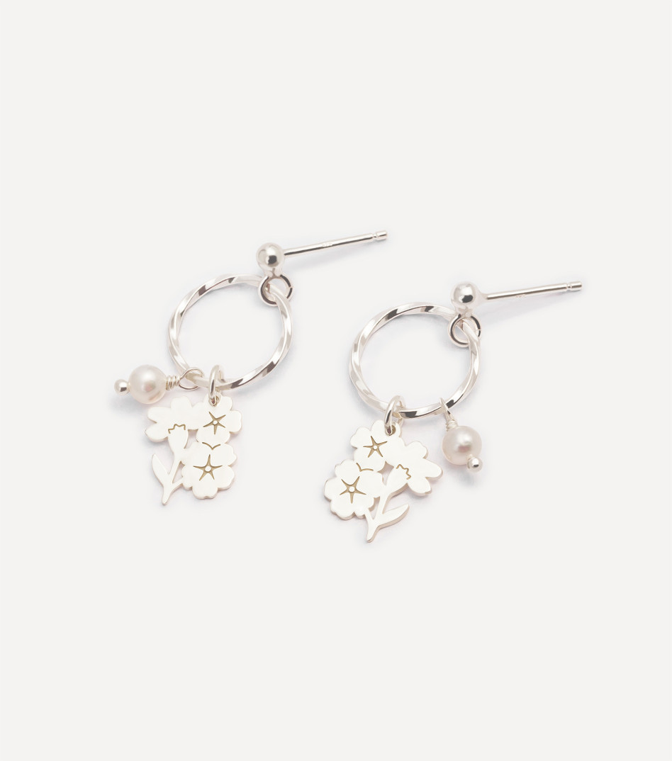 Srebrne kolczyki z zawieszkami