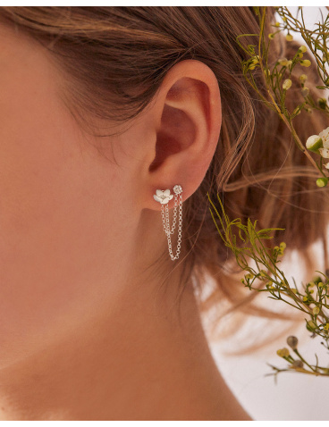 Say Yes silver earrings