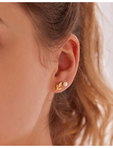 gold-plated earrings