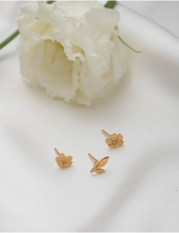 bridal gold-plated earrings