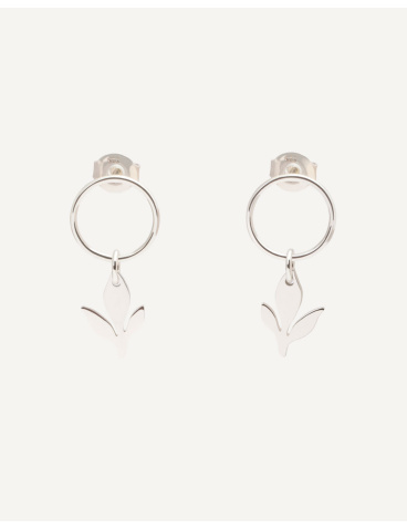 Silver earrings for wedding