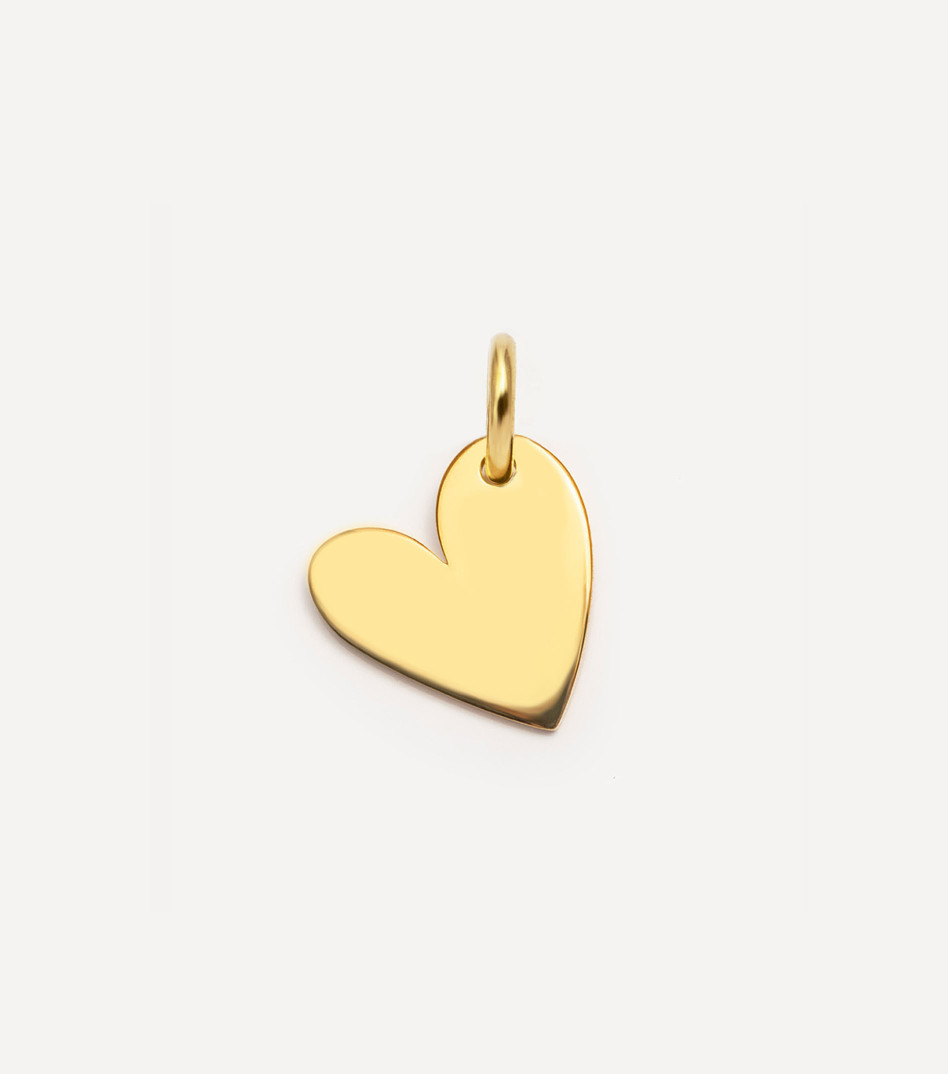 Pozłacana zawieszka serce
