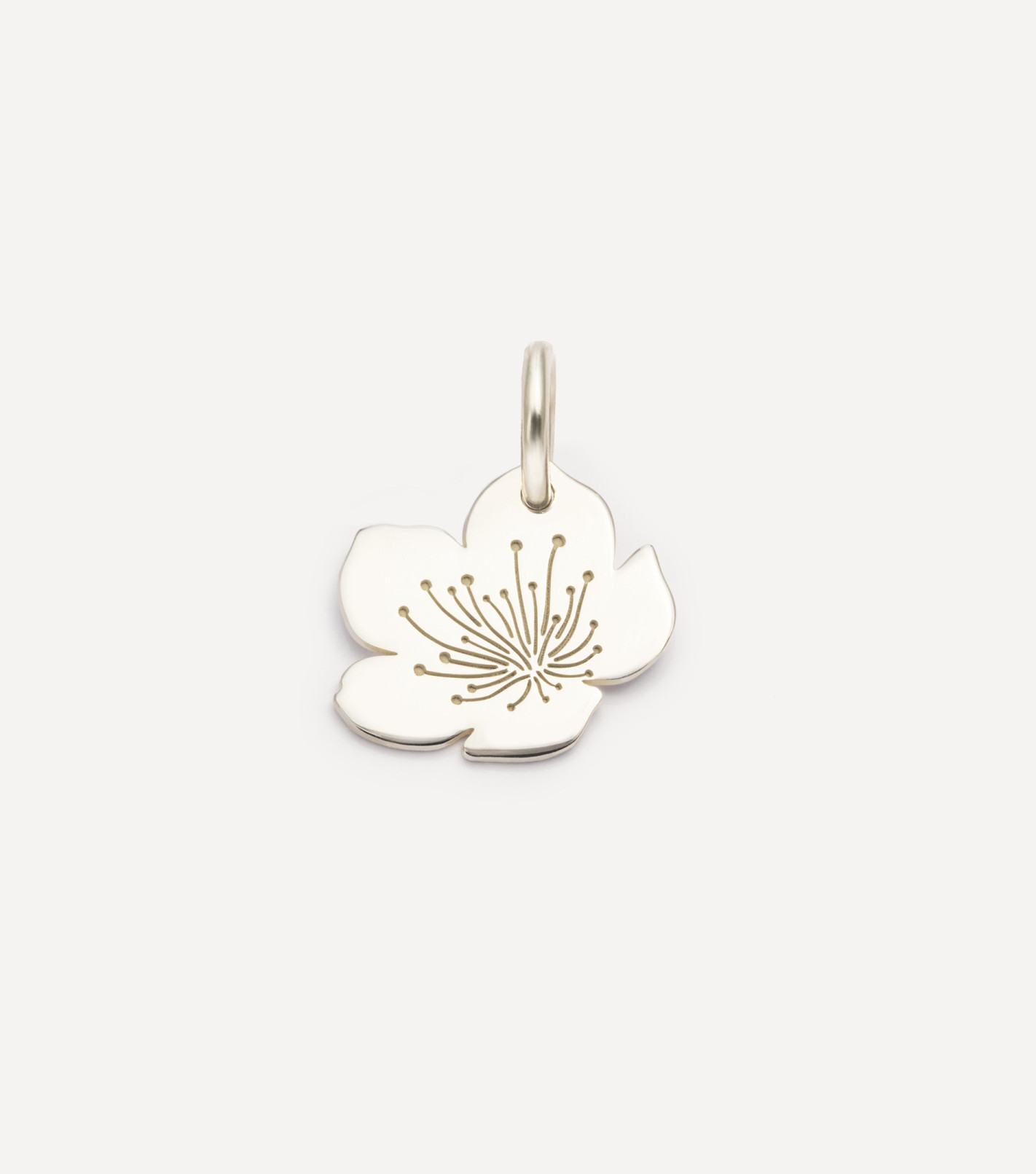 Apple Blossom Pendant in Silver