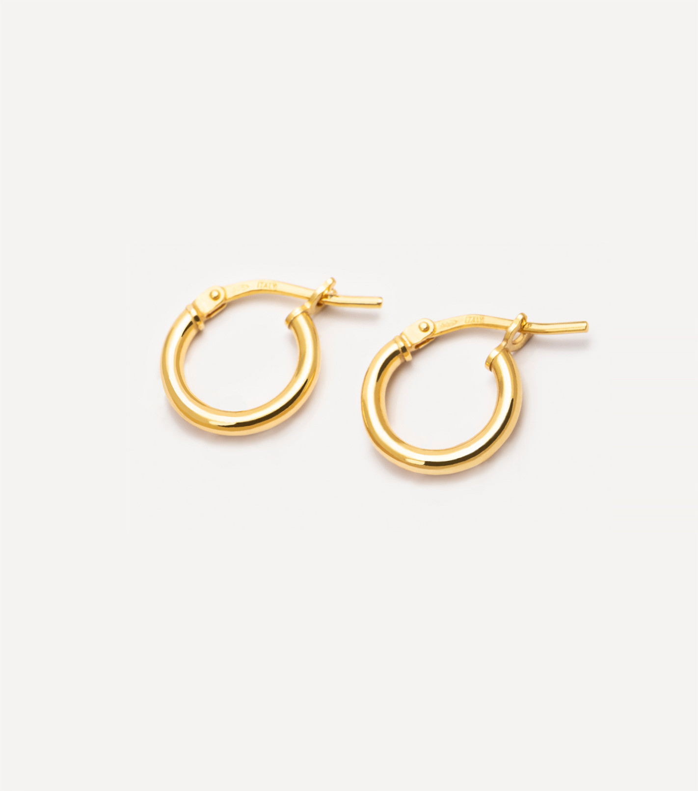 Berry Love Hoop Earrings in Gold