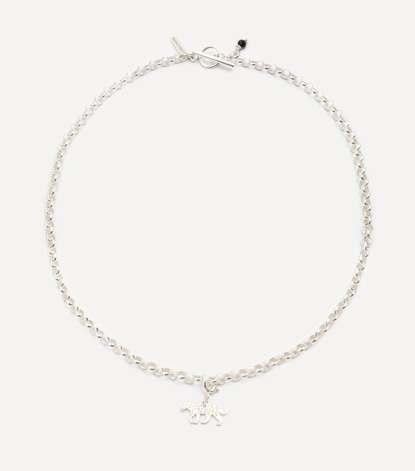 Srebrny naszyjnik z zawieszkami typu charms