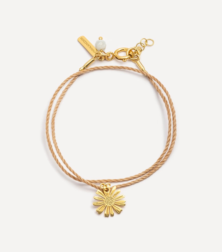 Be Natural Cord Bracelet in Gold