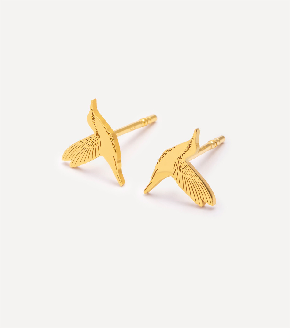 Be Natural Stud Earrings in Gold