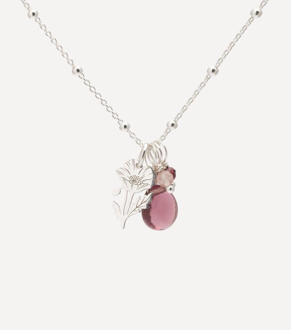 Spring Blossom Necklace in Silver