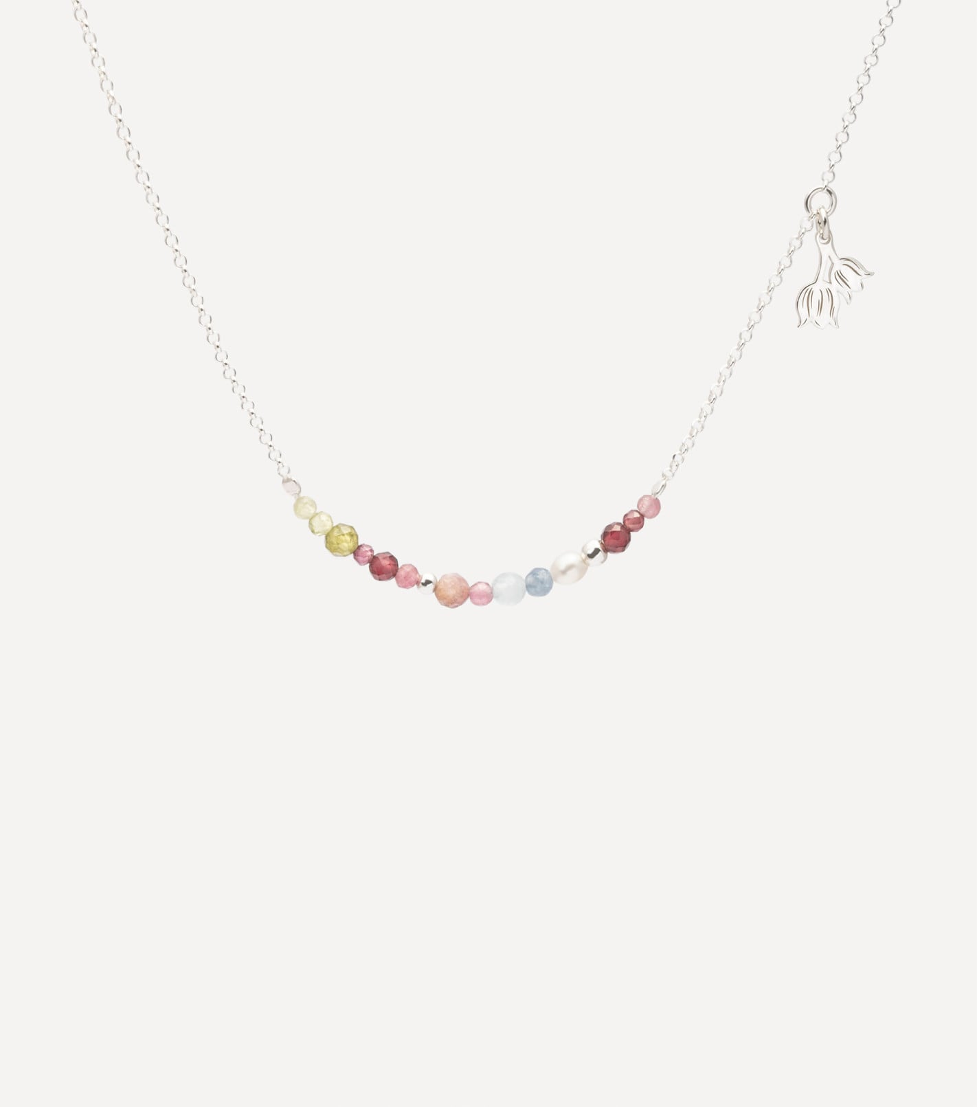 Inner Bloom Necklace in Silver