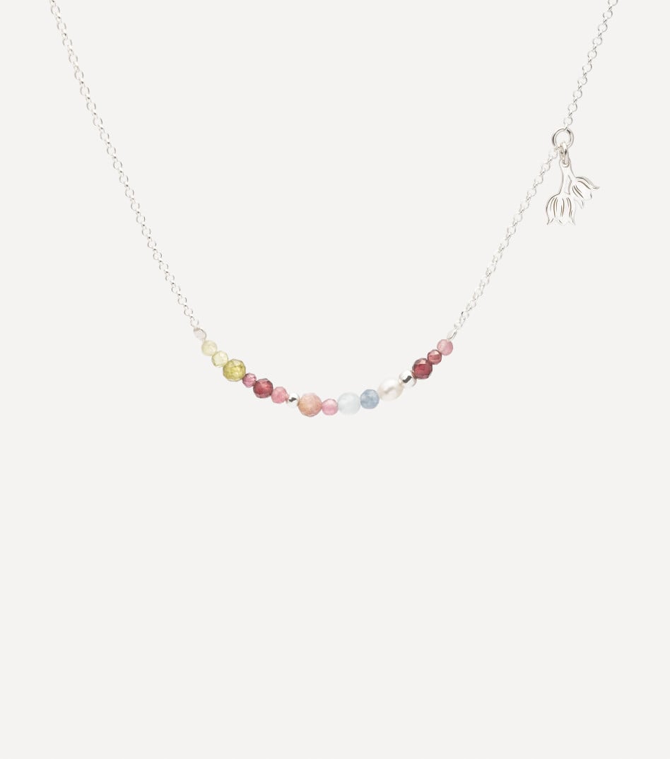 Inner Bloom Necklace in Silver