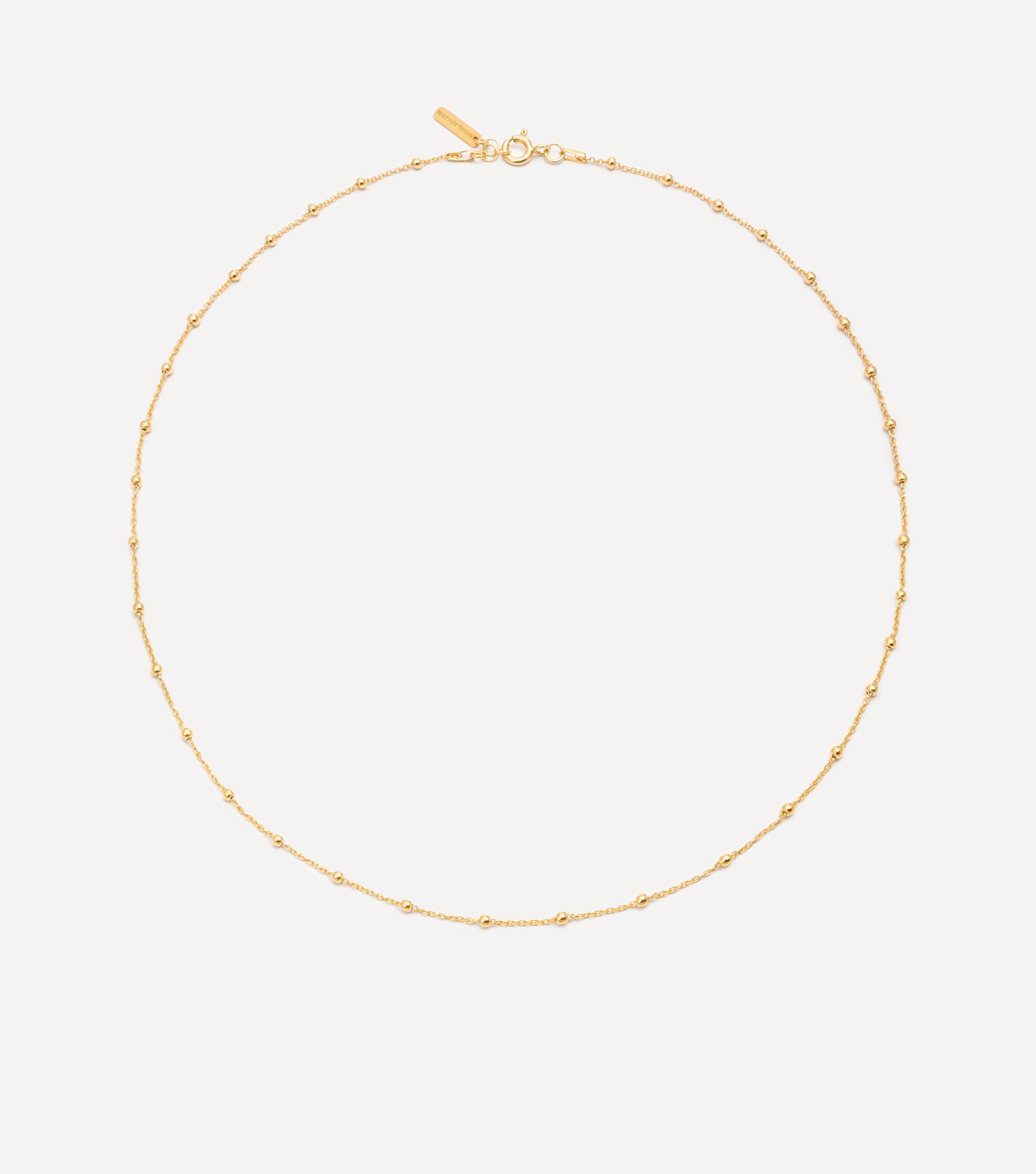 Pozłacany łańcuszek kuleczkowy