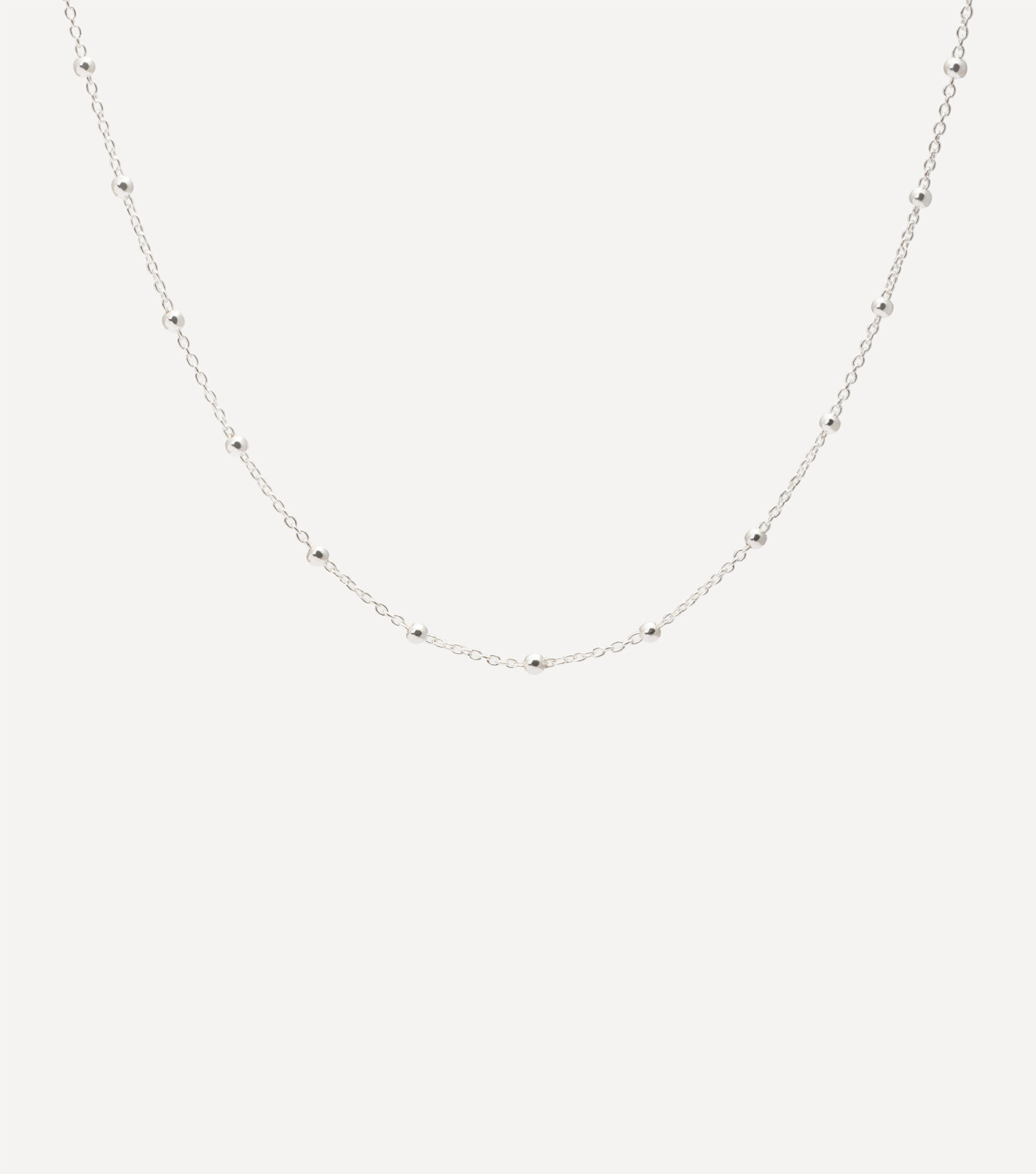 Srebrny naszyjnik z kuleczkami