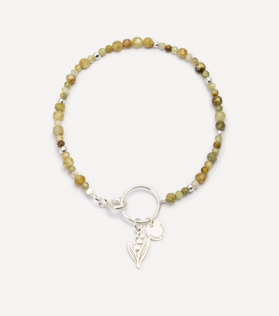 Srebrna bransoletka z kamieniami