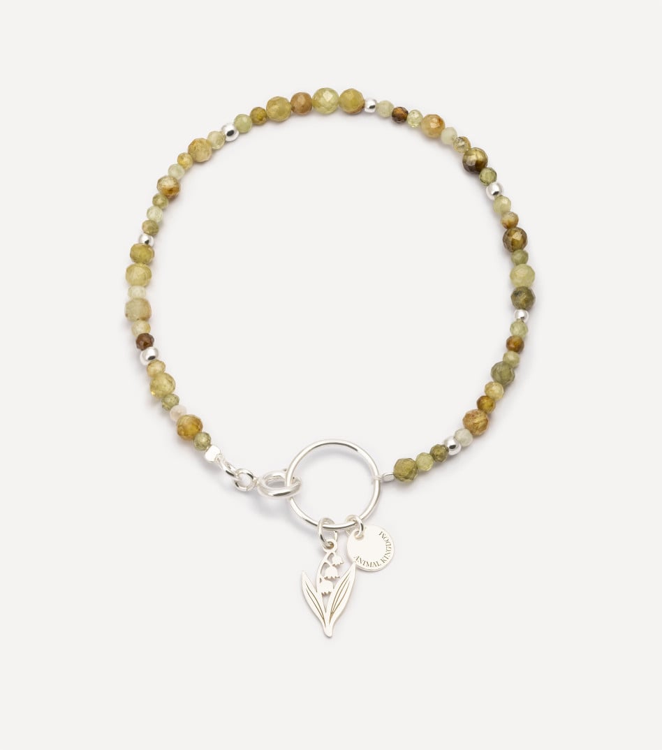 Natural Beauty Gemstone Bracelet in Silver
