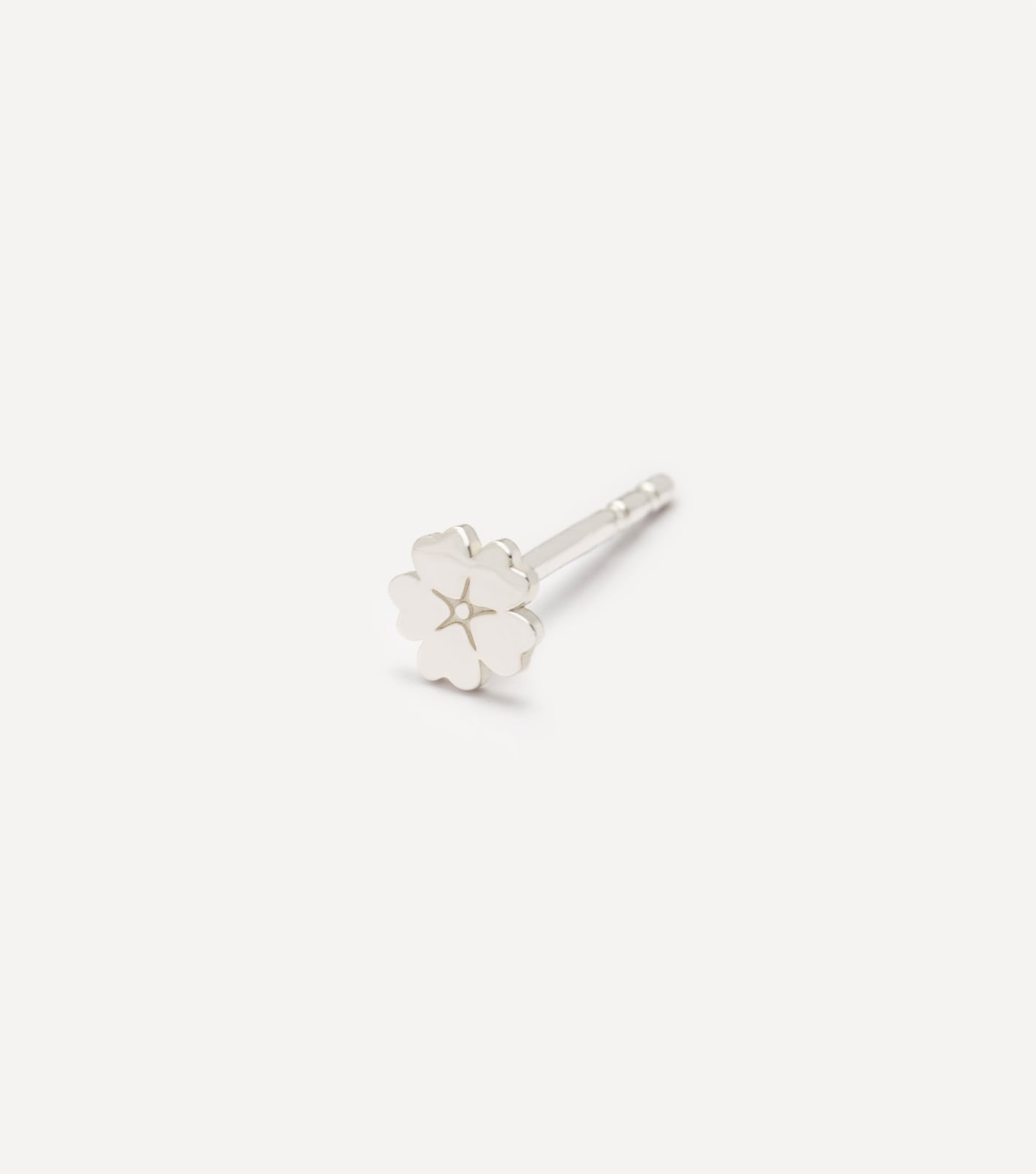 Inner Bloom Mini Stud Earring in Silver