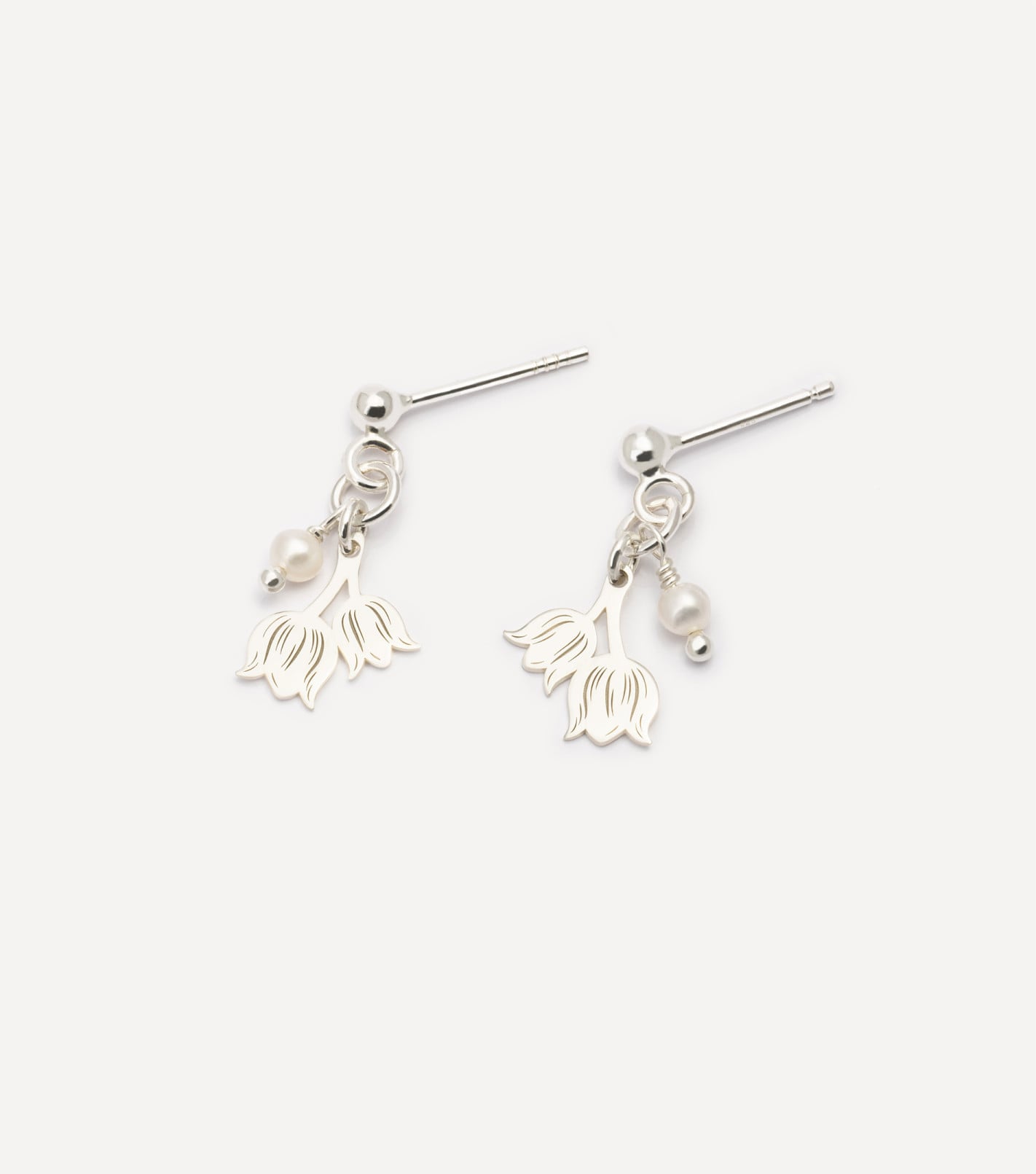 Inner Bloom Earrings in Silver