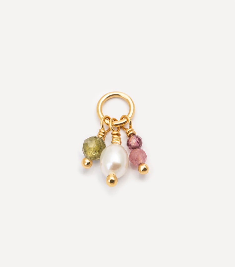 Natural Beauty Gemstone Pendant in Gold