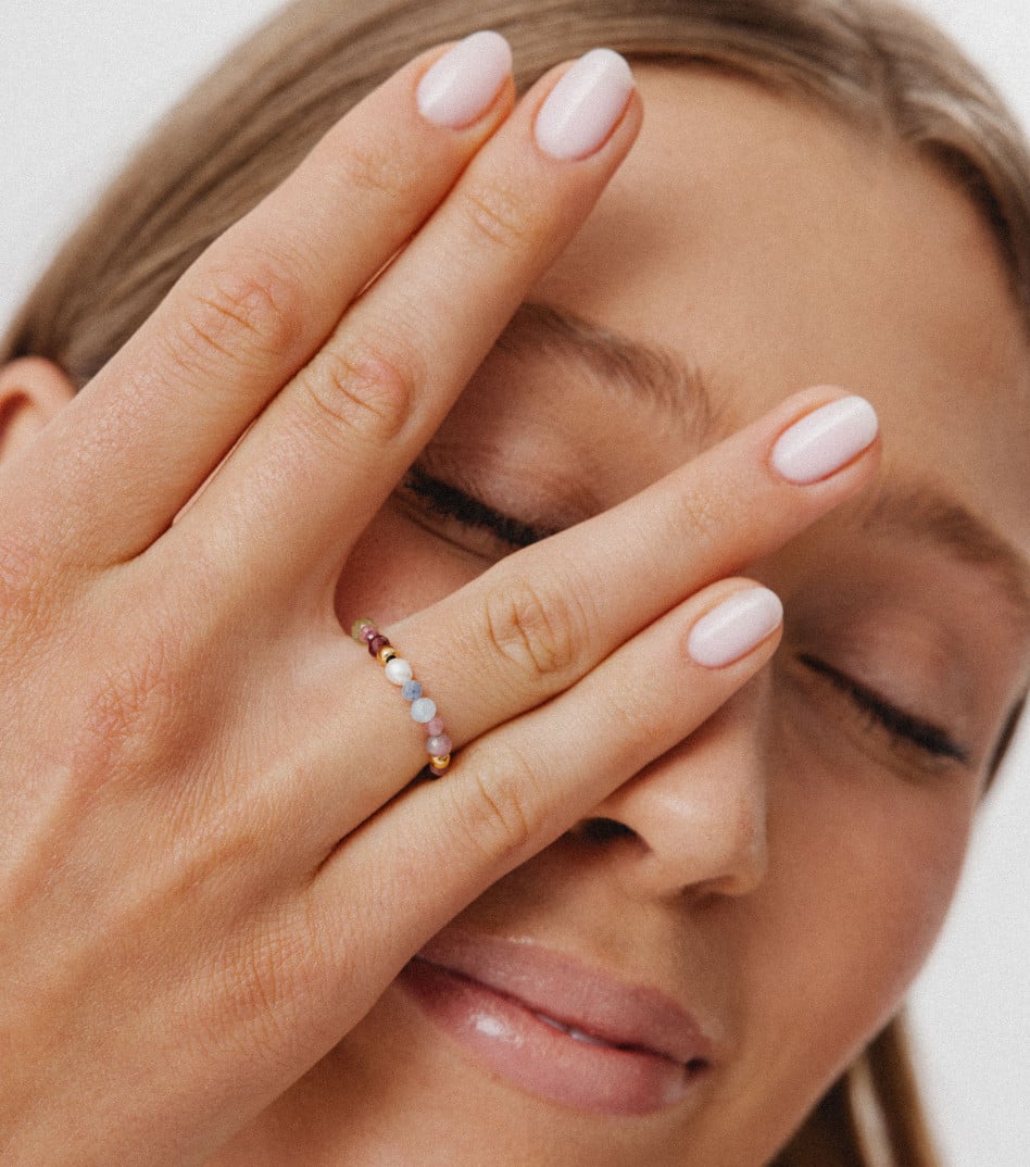 Natural Beauty Gemstone Ring in Gold